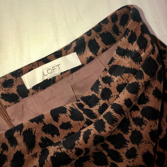 Loft Cheetah Print Pencil Skirt - Picture 3 of 3